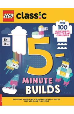 LEGO® Classic: 5-Minute Builds (with clear LEGO pieces, fold-out play scene and over 100 activities and challenges) -