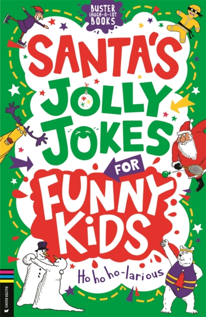 Coperta cărții 'Santa's Jolly Jokes for Funny Kids - Caroline Rowlands'