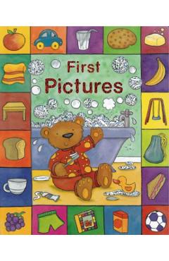 Coperta cărții 'Sparkly Learning: First Pictures - Caroline Davis'