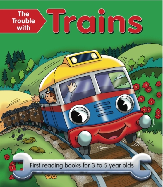 Coperta cărții 'Trouble with Trains - Nicola Baxter'