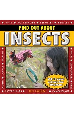 Coperta cărții 'Find Out About Insects - Dr Jen Green'