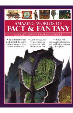 Coperta cărții 'Amazing Worlds of Fact & Fantasy: A Collection of 8 Fabulous Books - Barbara|macdonald Taylor'