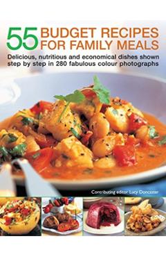 Coperta cărții '55 Budget Recipes for Family Meals -'