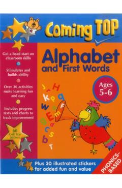 Coperta cărții 'Coming Top: Alphabet and First Words - Ages 5-6 -'