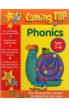 Coperta cărții 'Coming Top: Phonics - Ages 5-6 -'