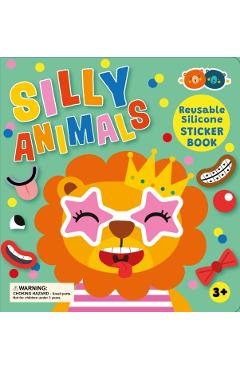 Silicone Sticker Book - Silly Animals -