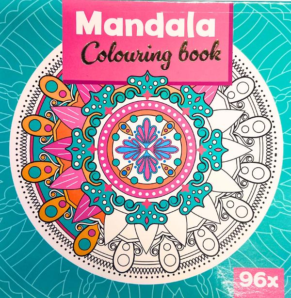 Mandala de colorat. Verde