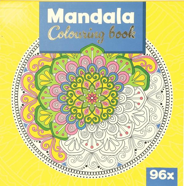 Mandala de colorat. Galben