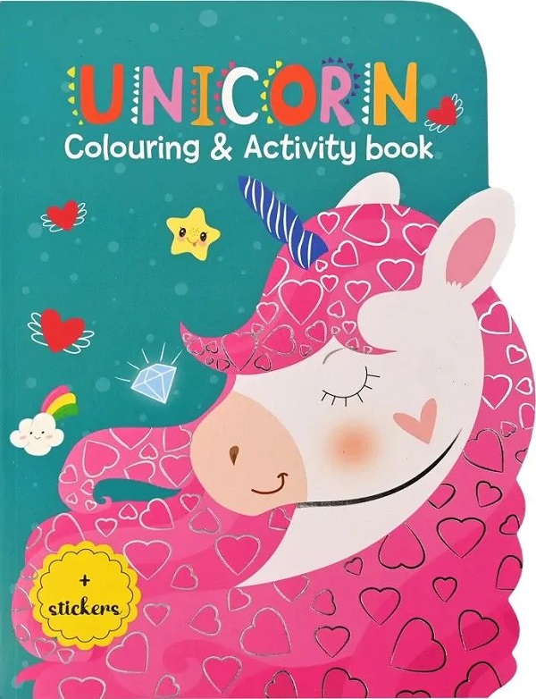 Carte de colorat si activitati. Unicorni