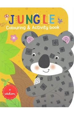 Poza produsului Carte de colorat cu activitati. Jungla