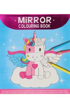 Poza produsului Bloc de colorat in oglinda. Unicorn