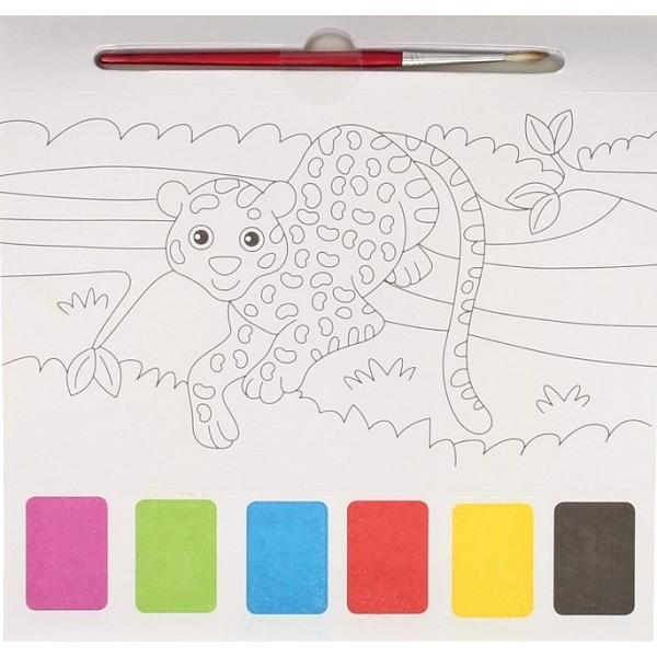 Bloc magic de colorat. Jungla