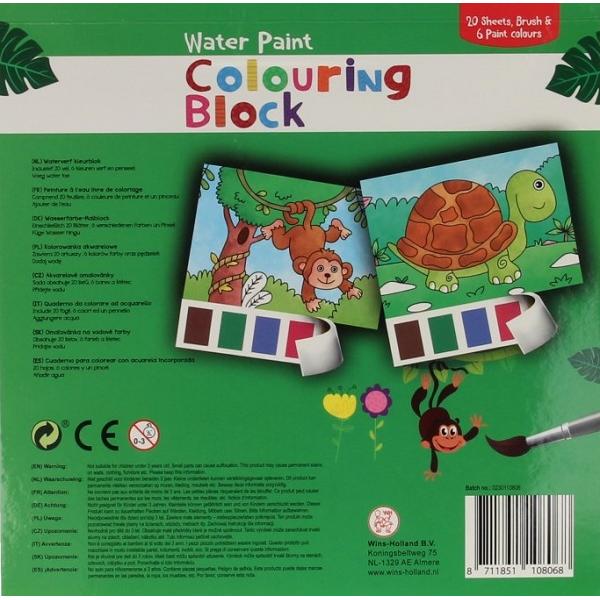 Bloc magic de colorat. Jungla