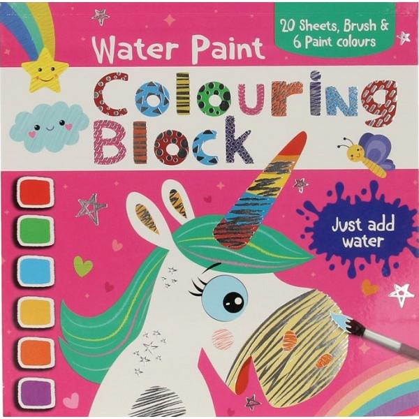 Bloc magic de colorat. Unicorn