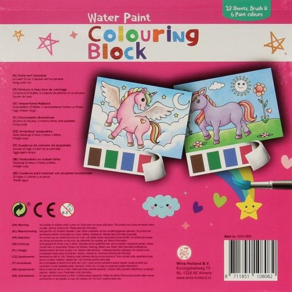 Bloc magic de colorat. Unicorn