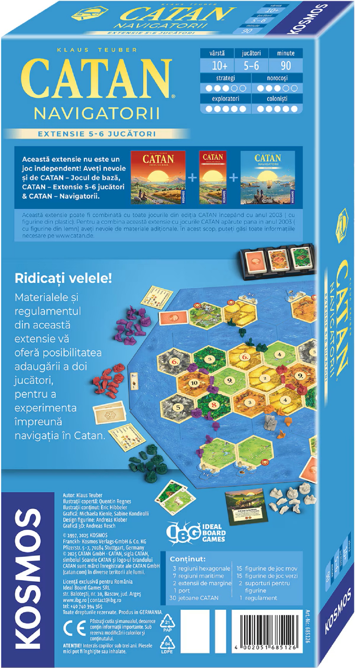 Catan. Extensie: Navigatorii 5-6 jucatori