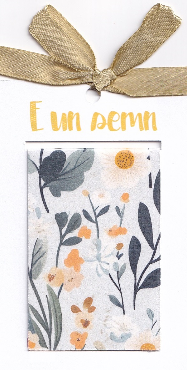 Semn de carte magnetic: Floral. Model 20