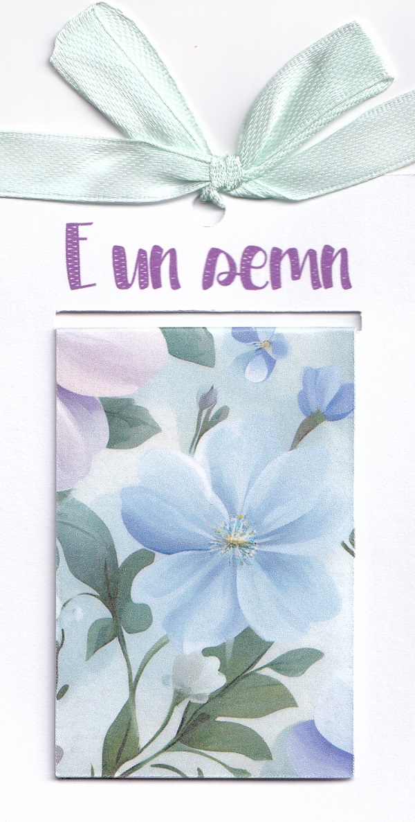 Semn de carte magnetic: Floral. Model 24