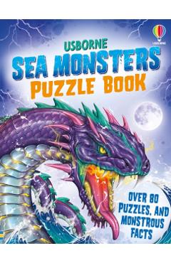 Coperta cărții 'Sea Monsters Puzzle Book - Kirsteen Robson'