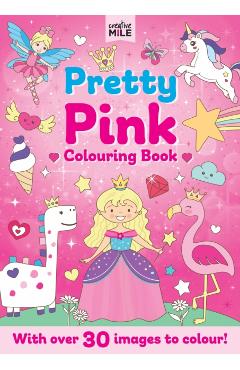 Coperta cărții 'Pretty Pink Colouring Book -'