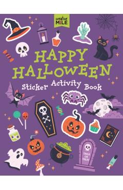 Coperta cărții 'Happy Halloween Sticker Activity Book -'