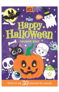 Coperta cărții 'Happy Halloween Colouring Book -'