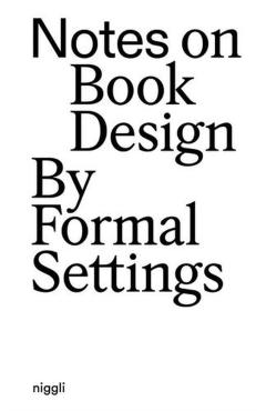 Coperta cărții 'Notes on Book Design - Amanda-li|lindskrog Kollberg'