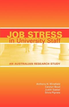Poza produsului Job Stress in University Staff: An Australian Research Study - Anthony H. Winefield