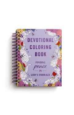 Coperta cărții 'Finding Peace in God's Embrace: Devotional Coloring Book -'