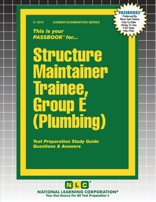 Coperta cărții 'Structure Maintainer Trainee, Group E (Plumbing) -'