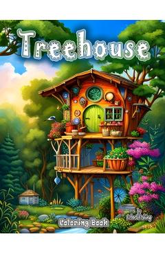 Coperta cărții 'Treehouse Coloring Book - Robert Thomas Hosking'