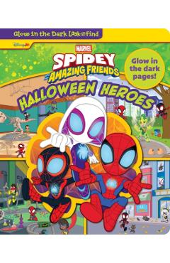 Disney Junior Marvel Spidey and His Amazing Friends: Halloween Heroes Glow in the Dark Look and Find -