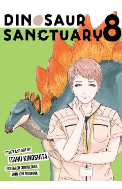 Coperta cărții 'Dinosaur Sanctuary Vol. 8 - Itaru Kinoshita'