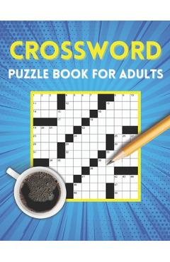Coperta cărții 'Crossword puzzle book for adults - Thomas A. Davis'