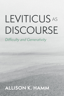 Coperta cărții 'Leviticus as Discourse - Allison K. Hamm'