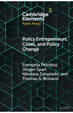 Coperta cărții 'Policy Entrepreneurs, Crises, and Policy Change - Evangelia Petridou'