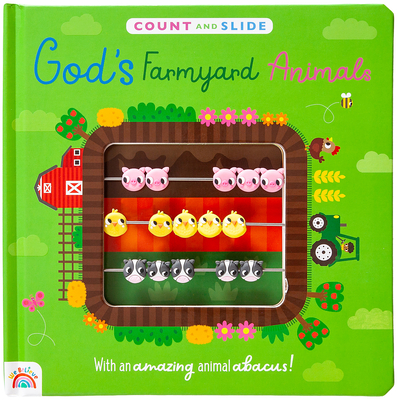 Coperta cărții 'God's Farmyard Animals: A Count and Slide Book -'