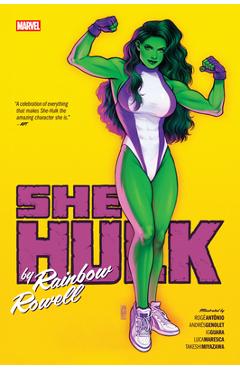 Coperta cărții 'She-Hulk by Rainbow Rowell Omnibus Jen Bartel Cover - Rainbow Rowell'