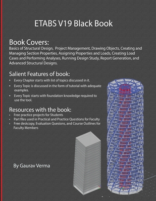 Coperta cărții 'ETABS V19 Black Book - Gaurav Verma'