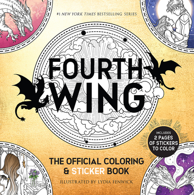 Fourth Wing: The Official Coloring & Sticker Book (Includes 2 Pages of Stickers to Color) -