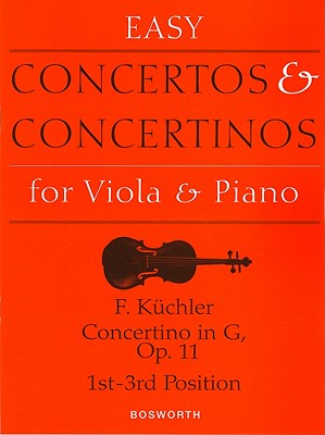 Coperta cărții 'Concertino in G, Op. 11: Easy Concertos and Concertinos Series for Viola and Piano - Ferdinand Kuchler'