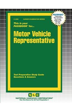 Coperta cărții 'Motor Vehicle Representative -'