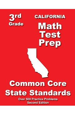 Coperta cărții 'California 3rd Grade Math Test Prep: Common Core State Standards - Teachers' Treasures'