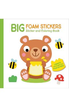 Poza produsului Big Foam Stickers: Sticker & Coloring Book (Bear & Friends) - 