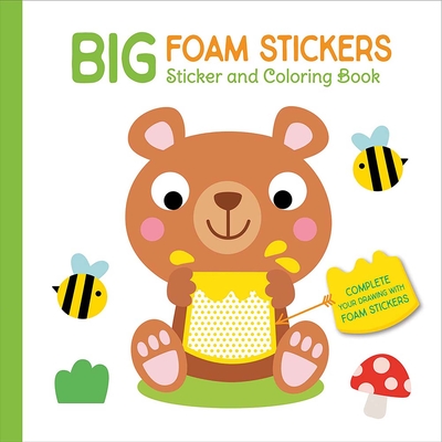 Big Foam Stickers: Sticker & Coloring Book (Bear & Friends) - 