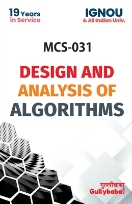 Coperta cărții 'MCS-031 Design And Analysis Of Algorithm - Vimal Kumar Sharma'