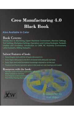 Coperta cărții 'Creo Manufacturing 4.0 Black Book - Gaurav Verma'