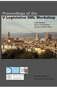 Poza produsului Proceedings of the V Legislative XML Workshop - Carlo Biagioli