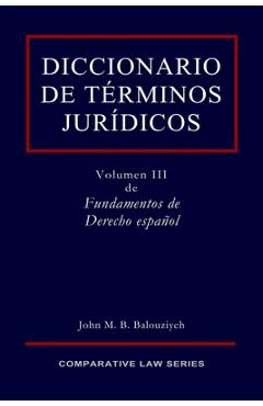 Coperta cărții 'Diccionario de Términos Jurídicos - John Balouziyeh'