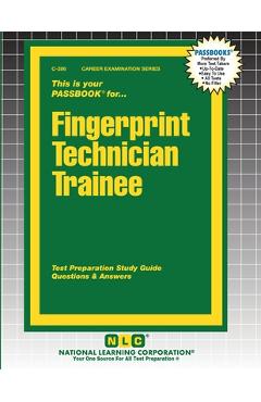Coperta cărții 'Fingerprint Technician Trainee -'